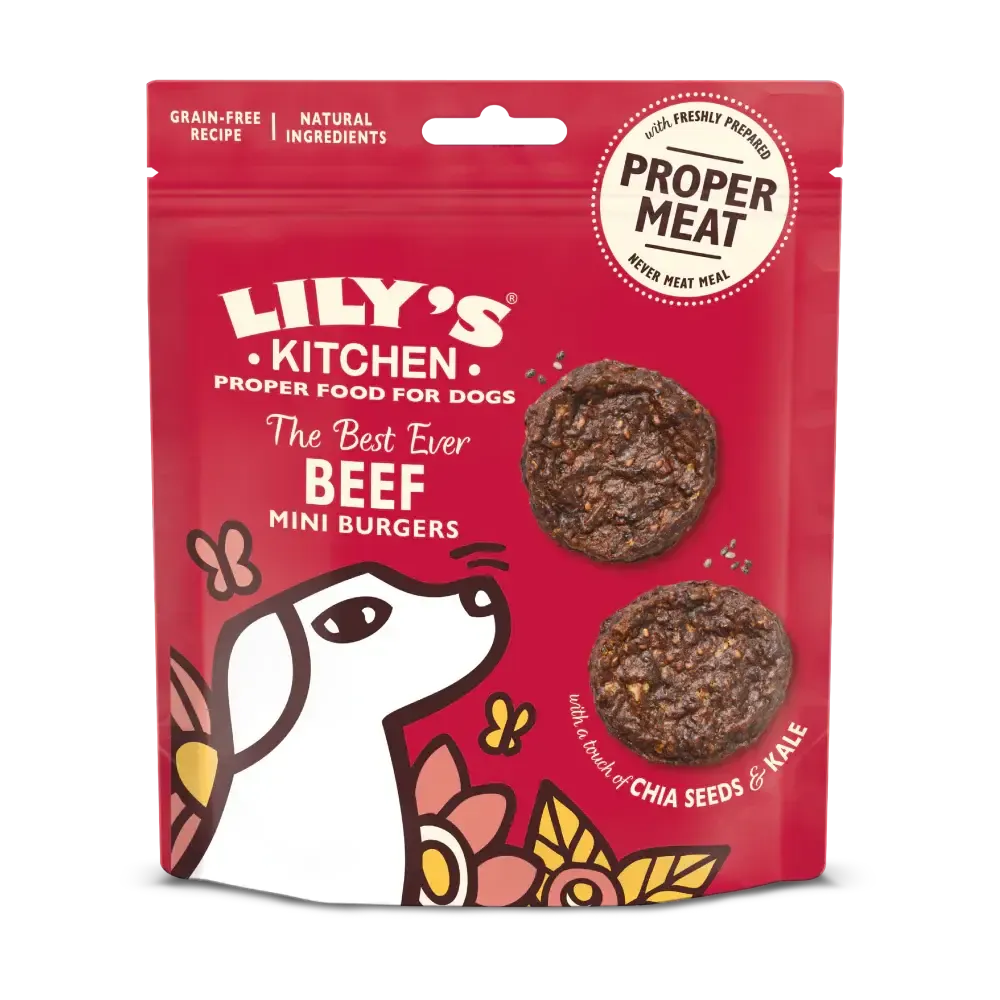 Lily’s Kitchen Beef Mini Burgers 70g-Pettitt and Boo