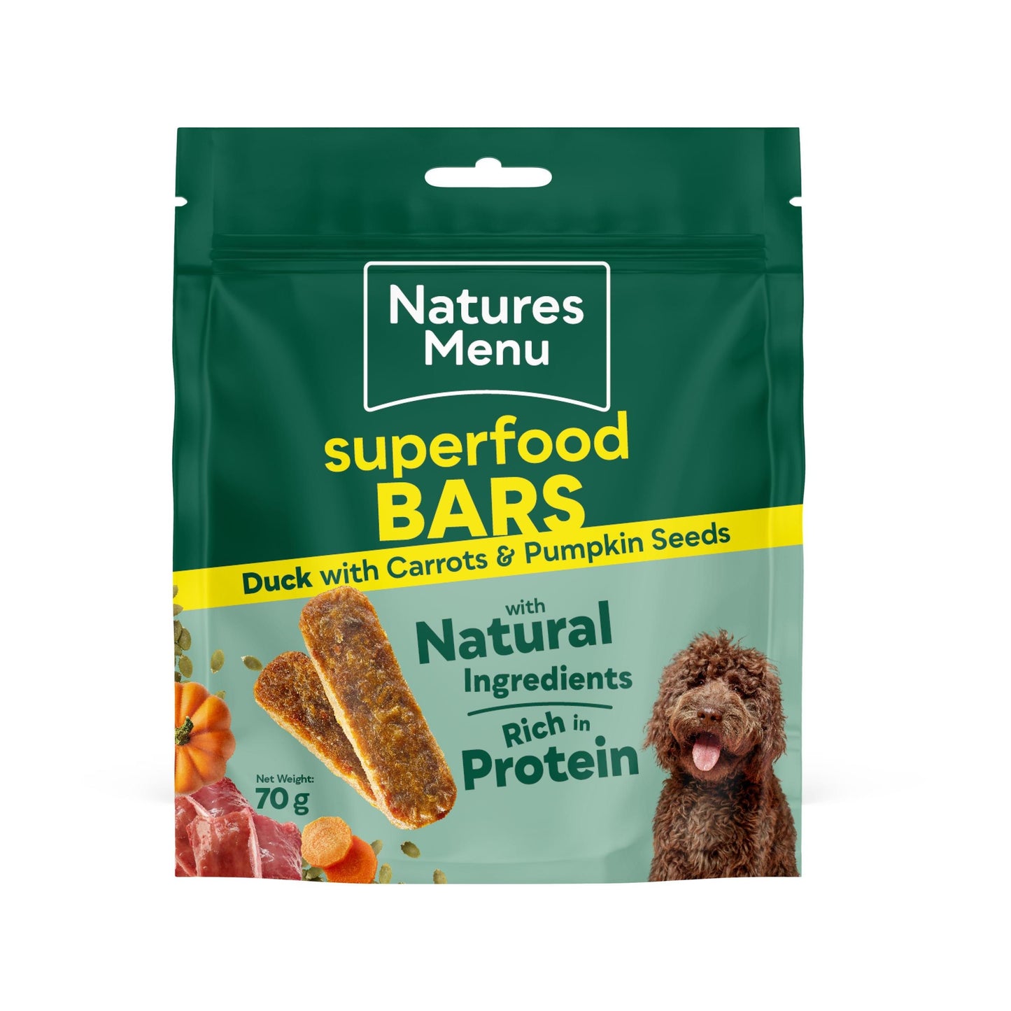 Natures Menu Country Hunter Superfood Bars 70g-Pettitt and Boo
