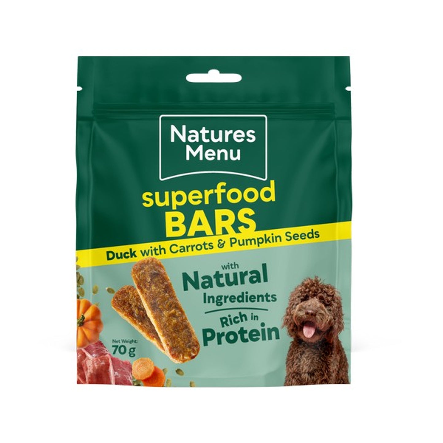 Natures Menu Country Hunter Superfood Bars 70g-Pettitt and Boo