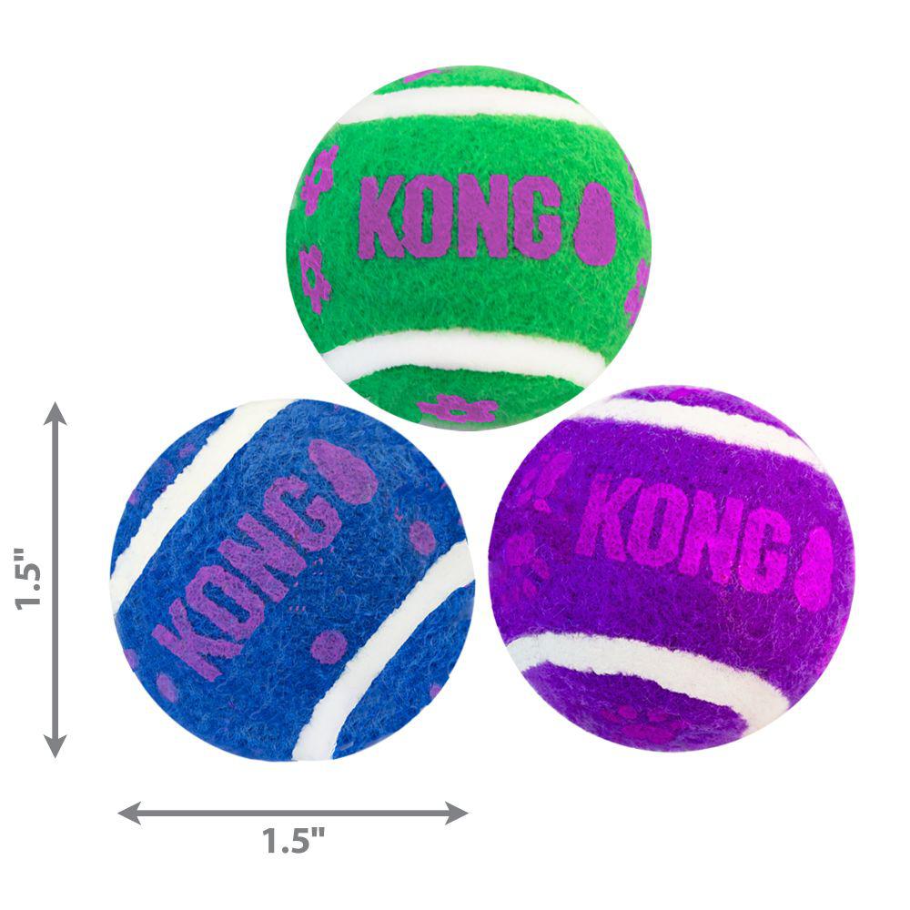 KONG Cat Tennis Balls With Bells-Pettitt and Boo