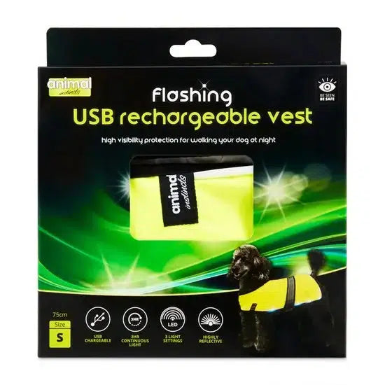 Animal Instincts Flashing USB Rechargeable Vest-Pettitt and Boo