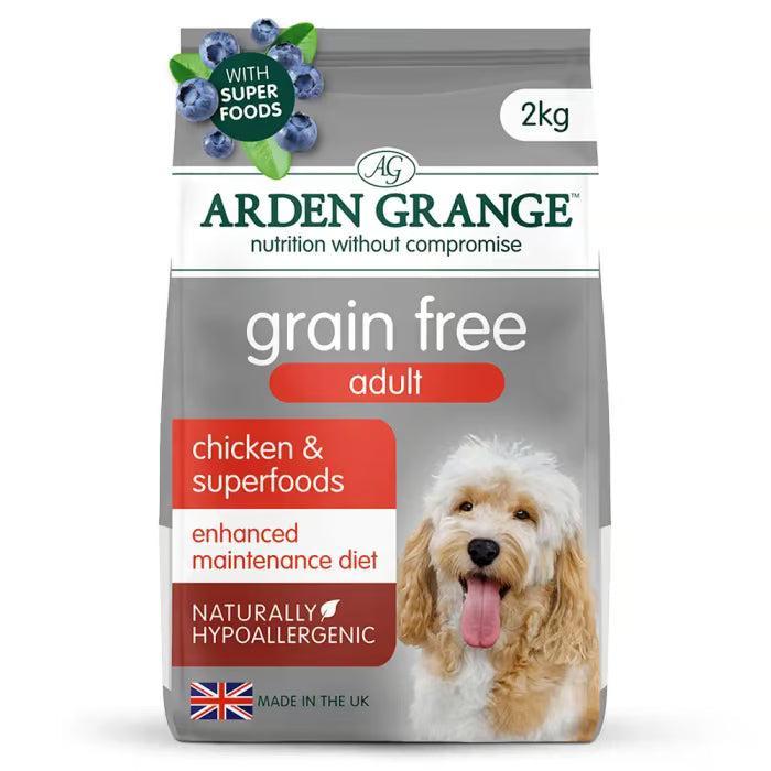 Arden Grange - Grain Free Complete Adult Dog Dry Food 2kg-Pettitt and Boo