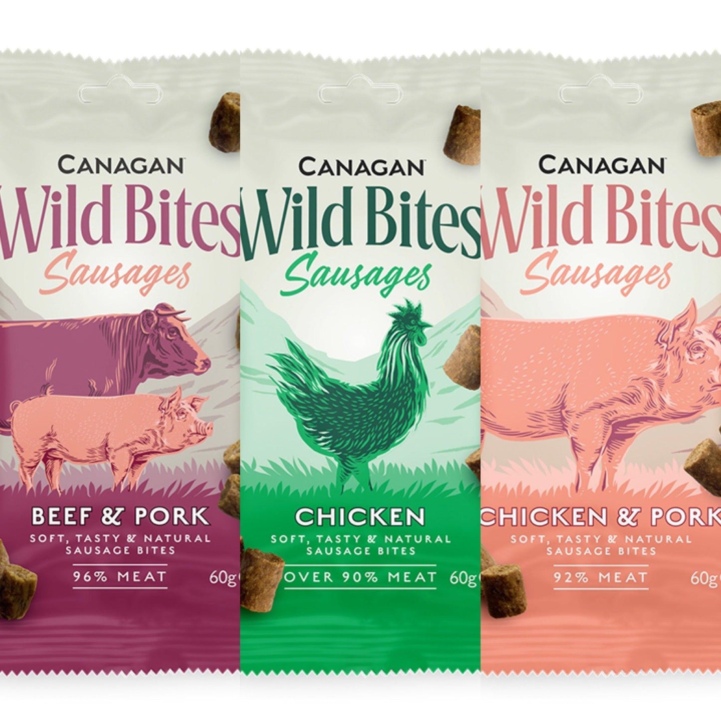 Canagan Wild Bites 60g-Pettitt and Boo