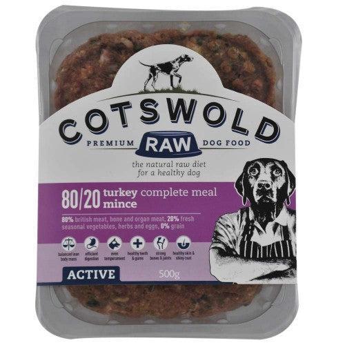 Cotswold Active 80/20 Raw Dog Food 500g-Pettitt and Boo