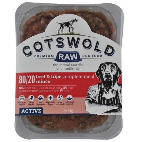 Cotswold Active 80/20 Raw Dog Food 500g-Pettitt and Boo