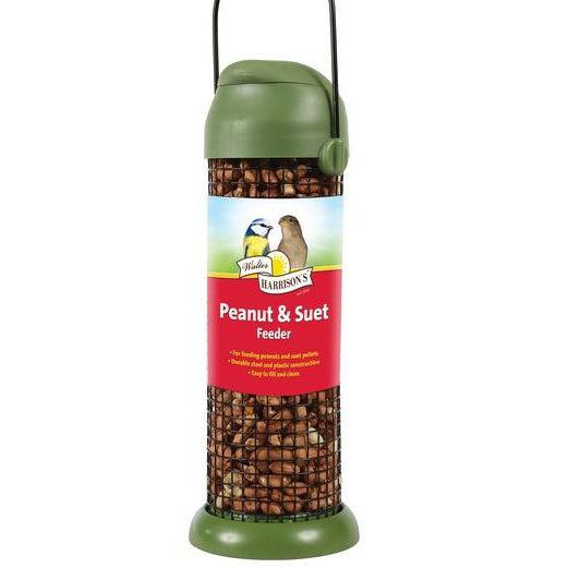 Harrisons Flip Top Peanut and Suet Feeder WITH FREE 250g BAG OF PEANUTS-Pettitt and Boo