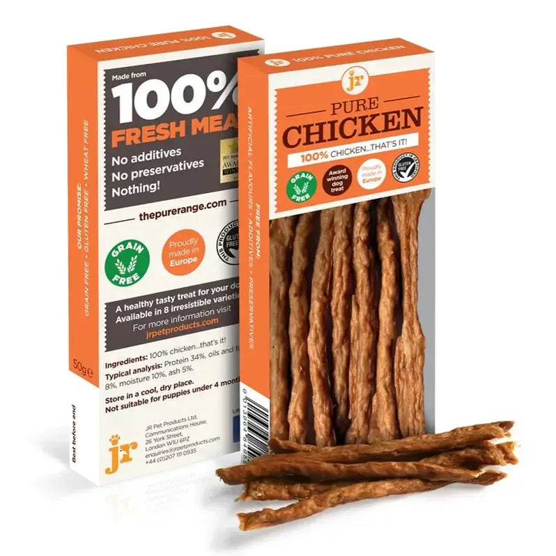JR Pure Meat Stick Treats 50g-Pettitt and Boo