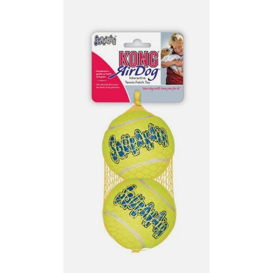 KONG Air Squeaker Tennis Ball Large-Pettitt and Boo