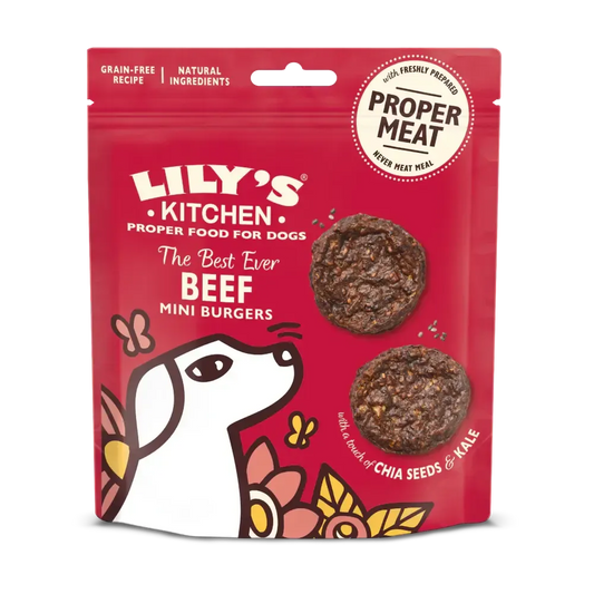 Lily’s Kitchen Beef Mini Burgers 70g-Pettitt and Boo