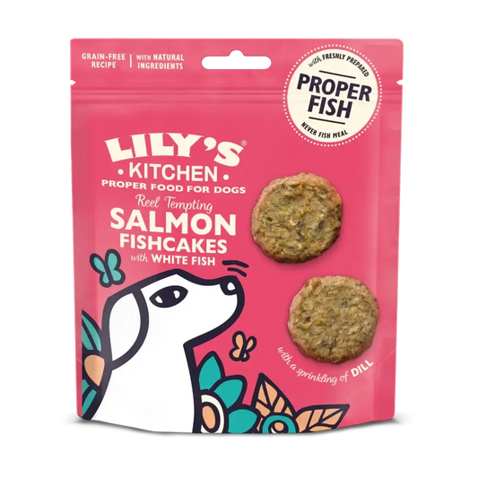 Lily’s Kitchen Salmon Fishcakes with White Fish 70g-Pettitt and Boo