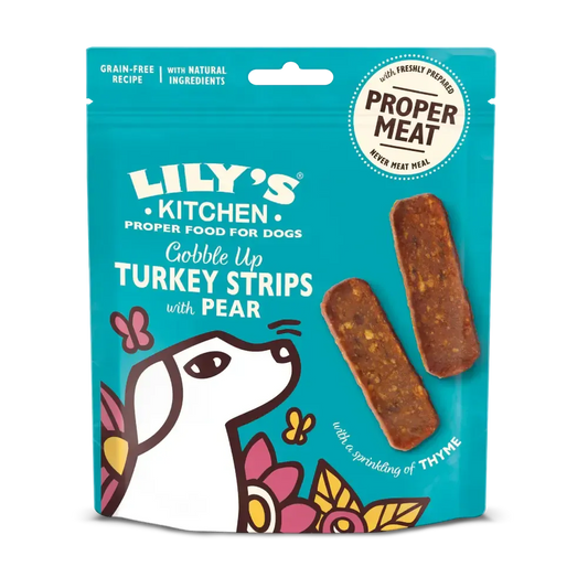 Lily’s Kitchen Turkey Strips with Pear & Thyme 70g-Pettitt and Boo