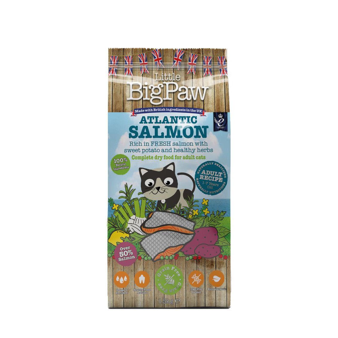 Little Big Paw Salmon Senior Cat Food 1.5kg-Pettitt and Boo