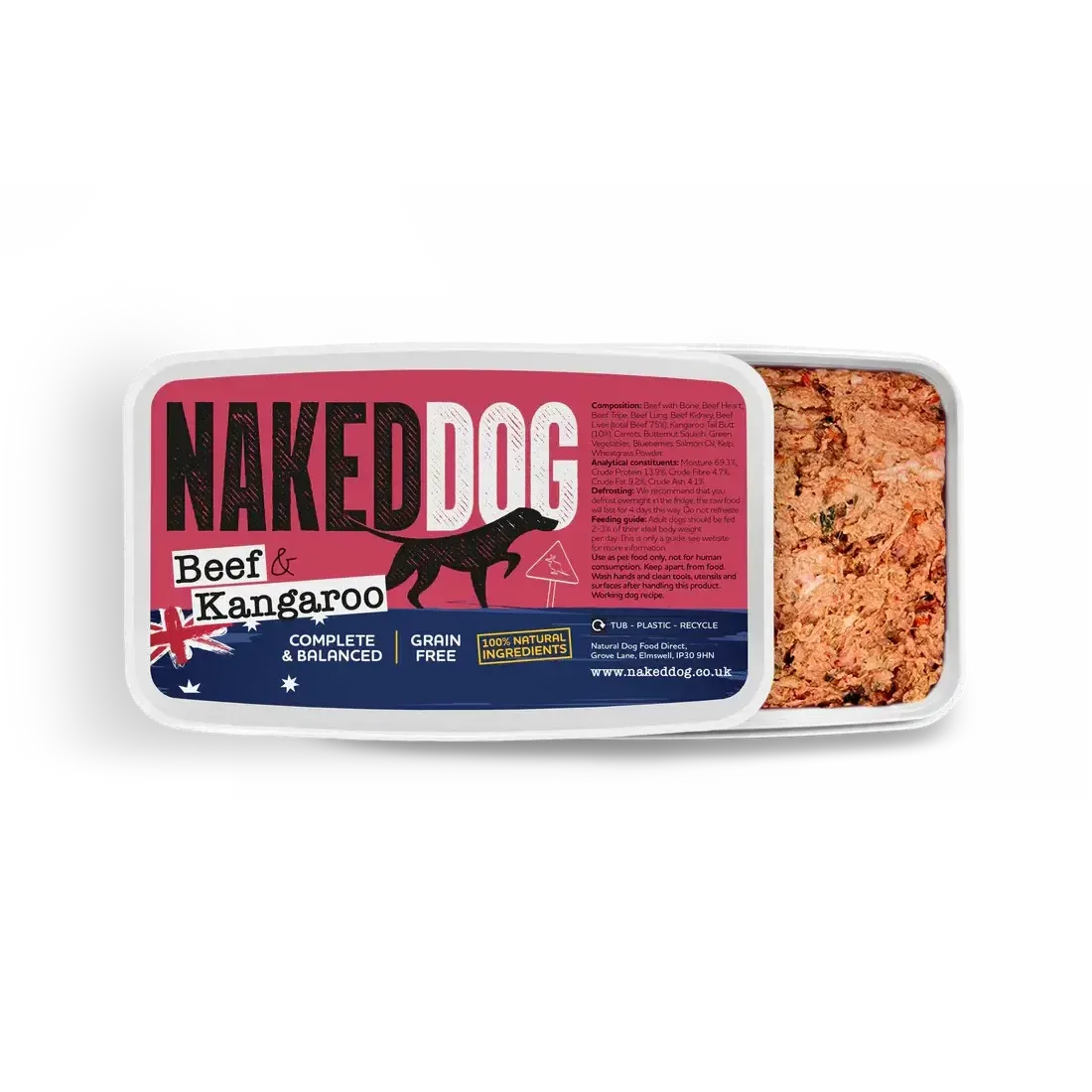 NAKED DOG Original 1kg / 2x500g Twin pack-Pettitt and Boo