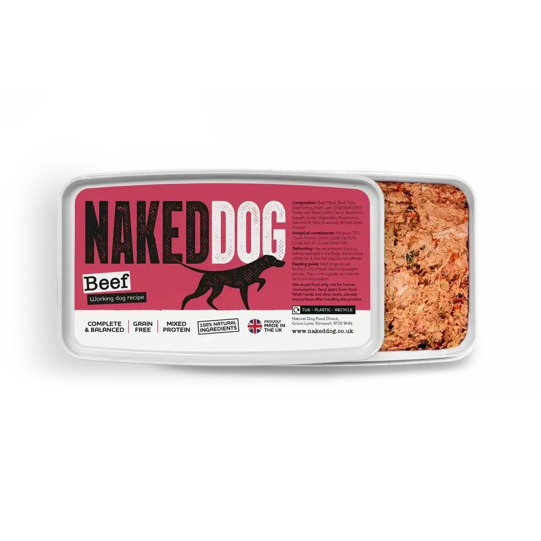 NAKED DOG Original 1kg / 2x500g Twin pack-Pettitt and Boo