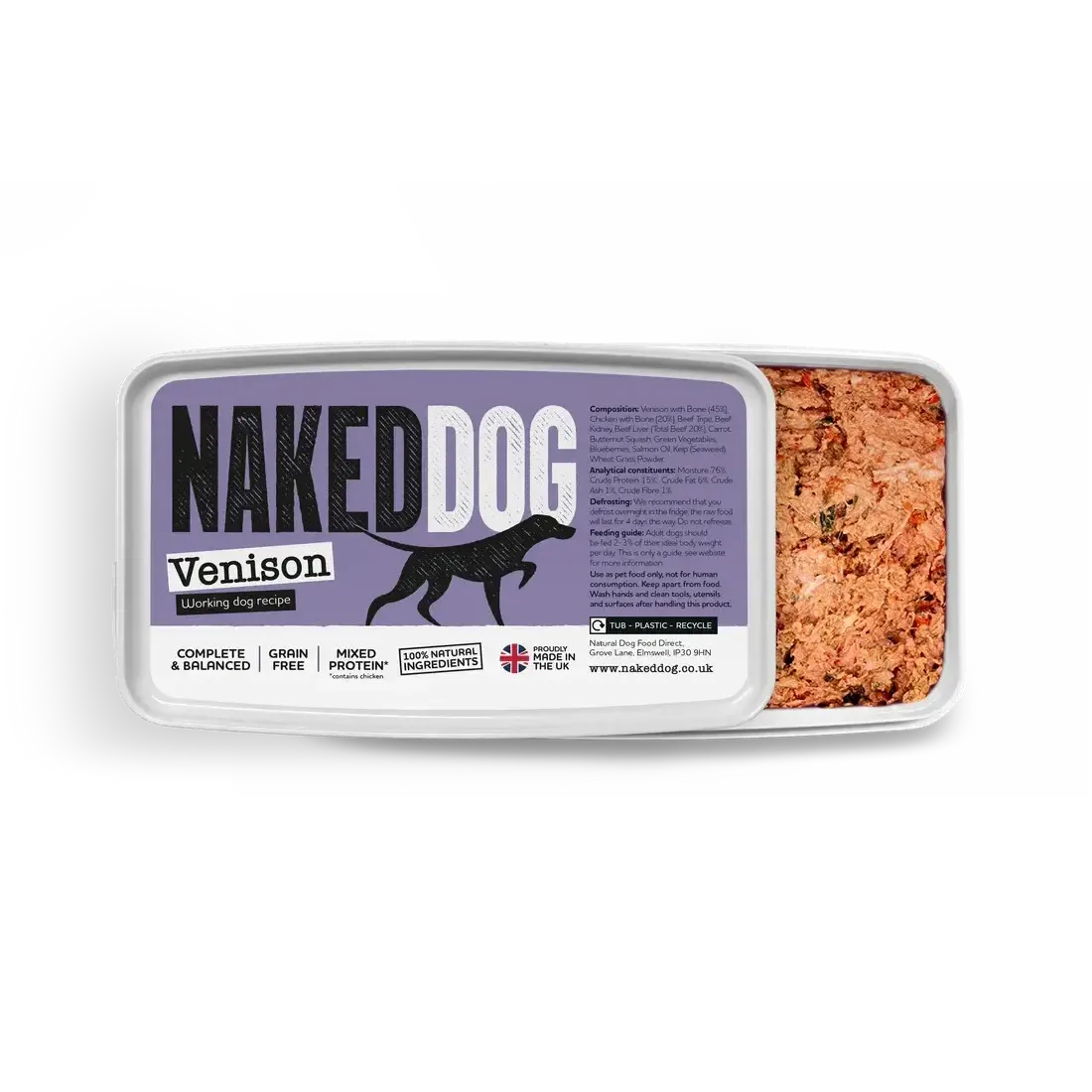 NAKED DOG Original 1kg / 2x500g Twin pack-Pettitt and Boo