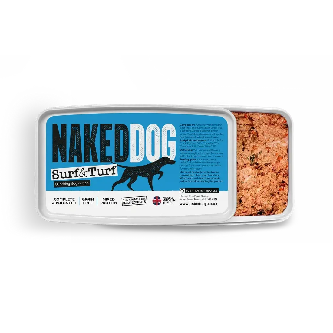 NAKED DOG Original 1kg / 2x500g Twin pack-Pettitt and Boo