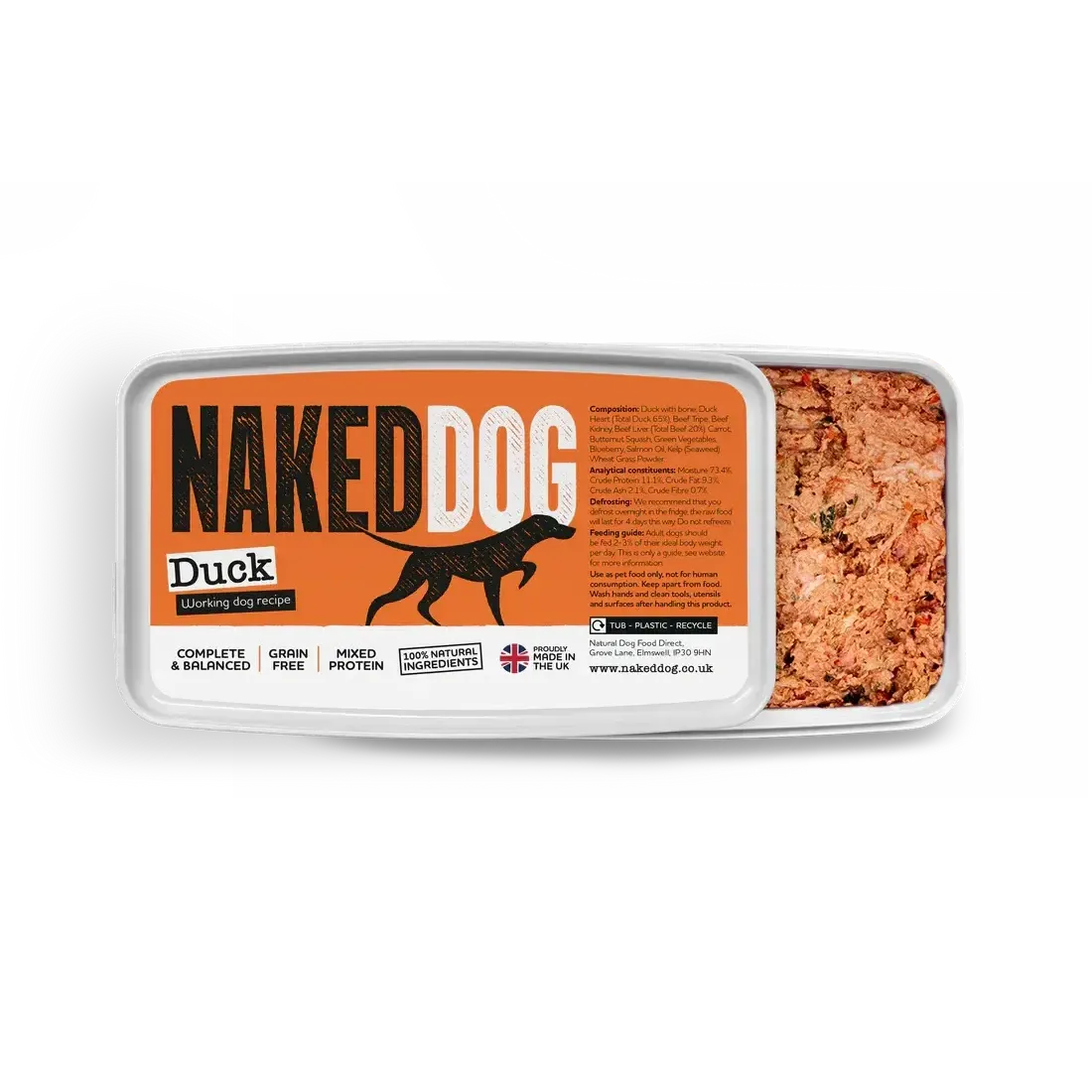 NAKED DOG Original 1kg / 2x500g Twin pack-Pettitt and Boo