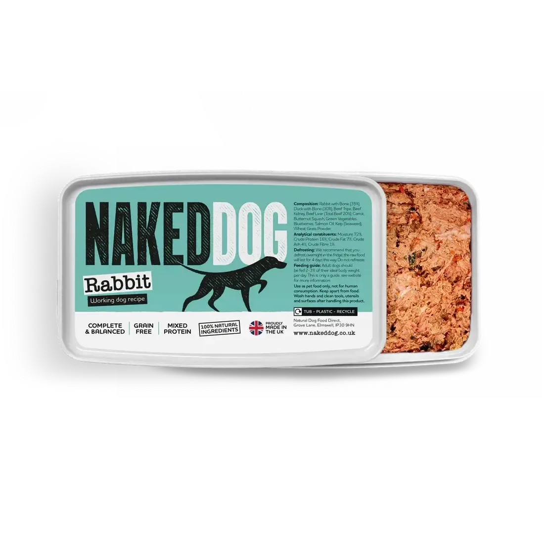 NAKED DOG Original 1kg / 2x500g Twin pack-Pettitt and Boo