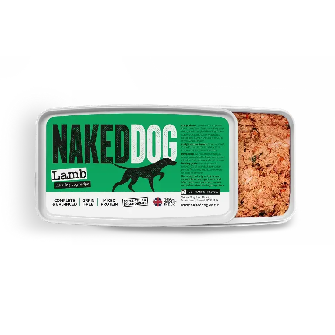 NAKED DOG Original 1kg / 2x500g Twin pack-Pettitt and Boo