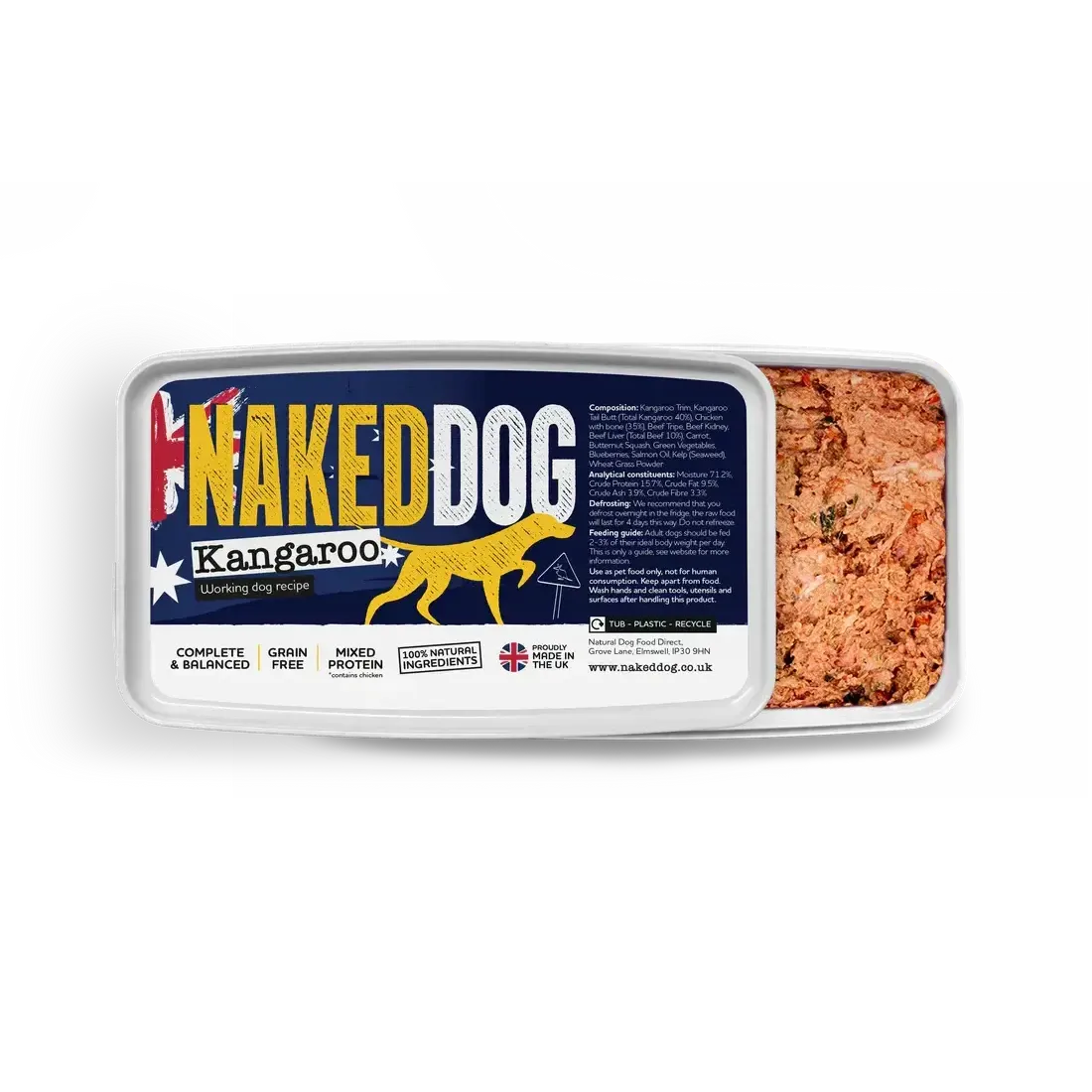 NAKED DOG Original 1kg / 2x500g Twin pack-Pettitt and Boo