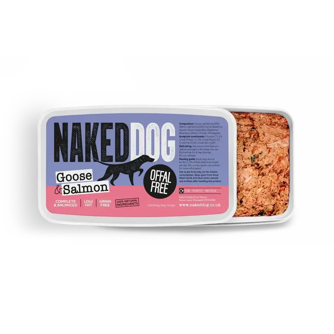 Naked Dog Offal Free Range 2x500g-Pettitt and Boo