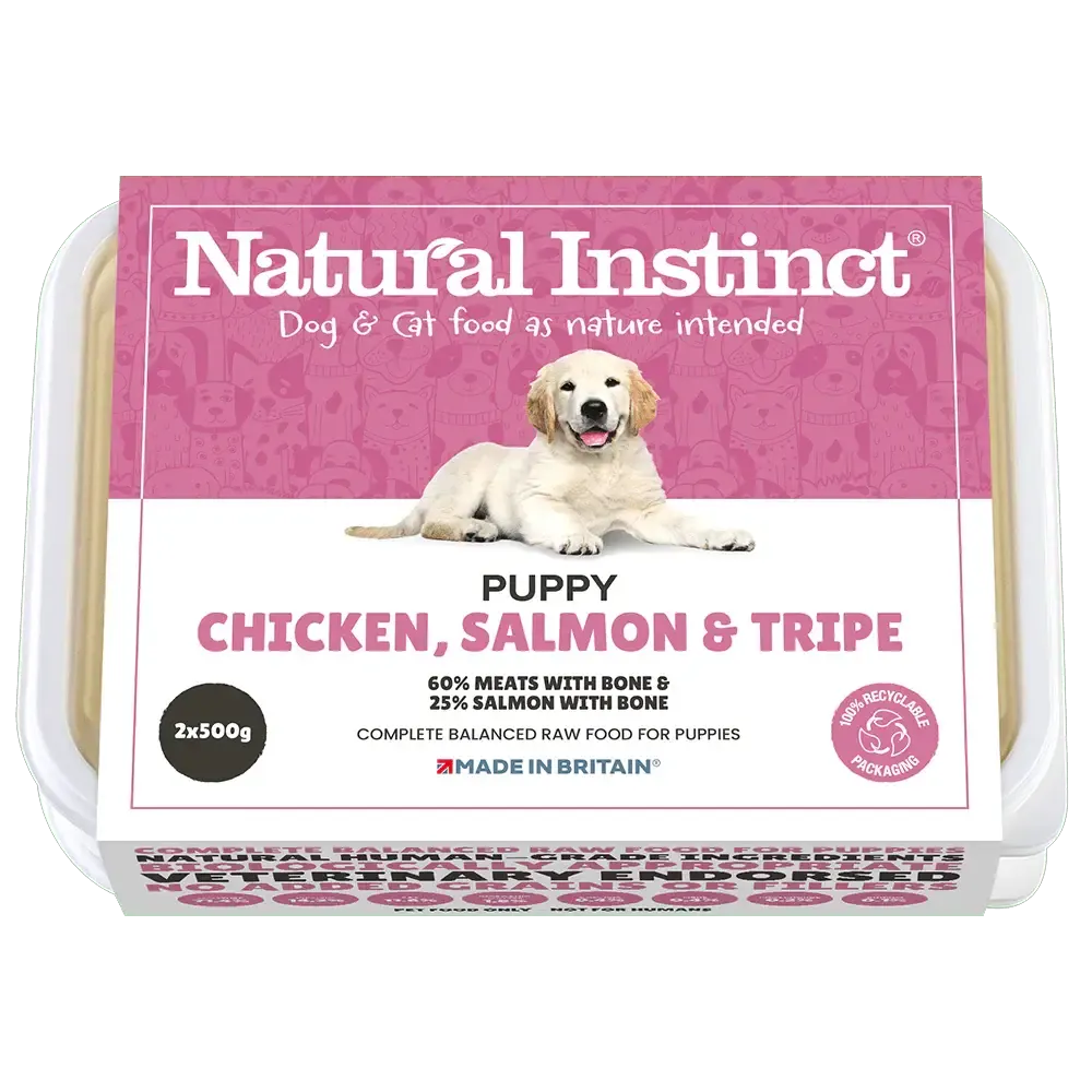 Natural Instinct Puppy Range - 2x500g Asst Flavours-Pettitt and Boo