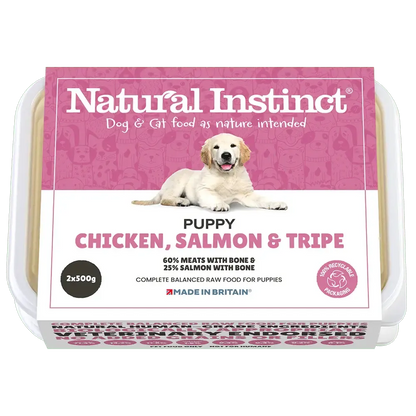 Natural Instinct Puppy Range - 2x500g Asst Flavours-Pettitt and Boo