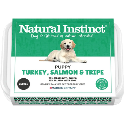 Natural Instinct Puppy Range - 2x500g Asst Flavours-Pettitt and Boo