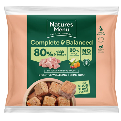 Natures Menu 80-20 Complete Nuggets 1kg-Pettitt and Boo