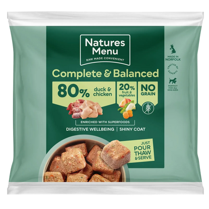 Natures Menu 80-20 Complete Nuggets 1kg-Pettitt and Boo