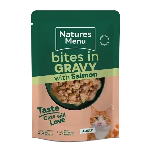 Natures Menu Cat Bites in Gravy Complete Pouches-Pettitt and Boo