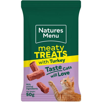 Natures Menu Cat Meaty Treats 50g-Pettitt and Boo