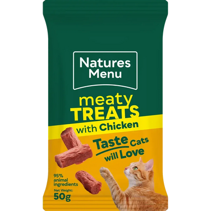 Natures Menu Cat Meaty Treats 50g-Pettitt and Boo