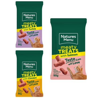 Natures Menu Cat Meaty Treats 50g-Pettitt and Boo