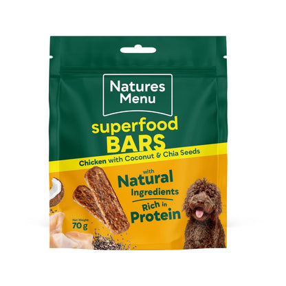 Natures Menu Country Hunter Superfood Bars 70g-Pettitt and Boo
