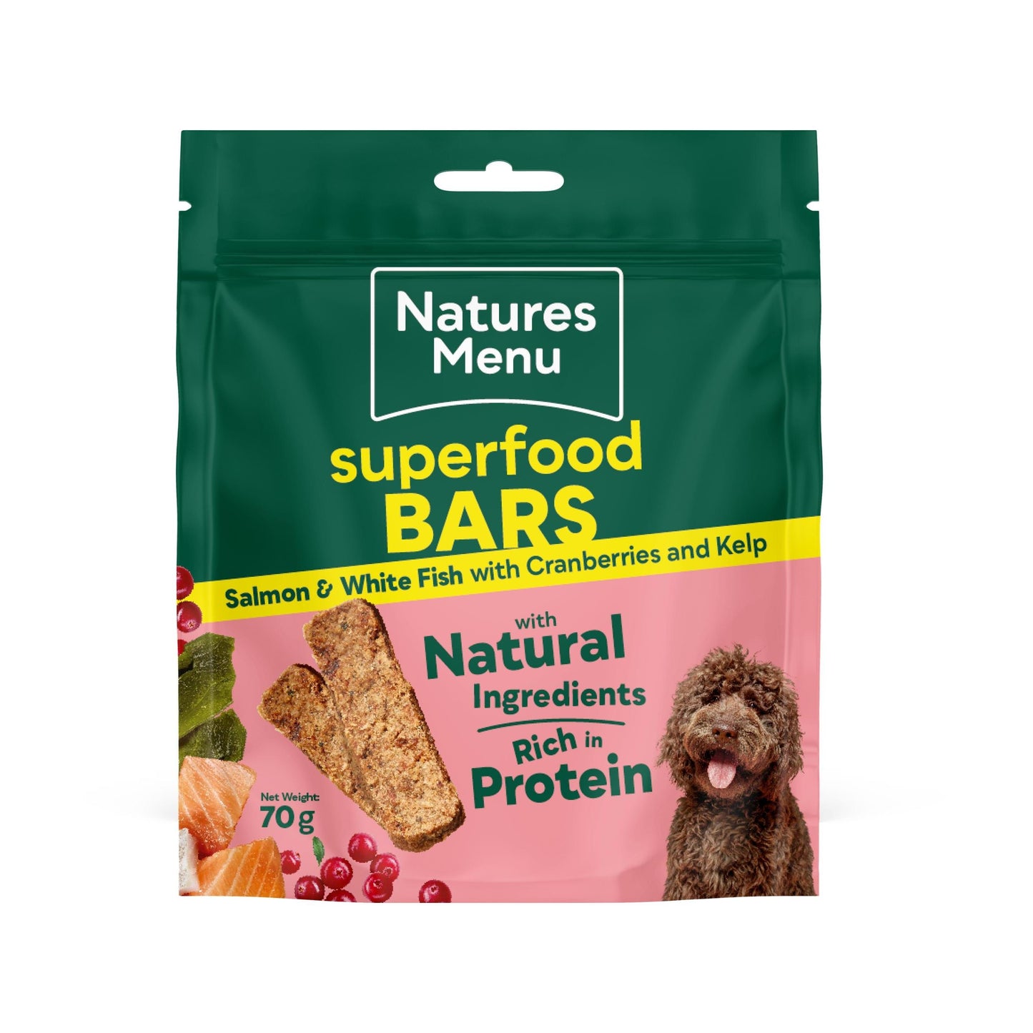 Natures Menu Country Hunter Superfood Bars 70g-Pettitt and Boo