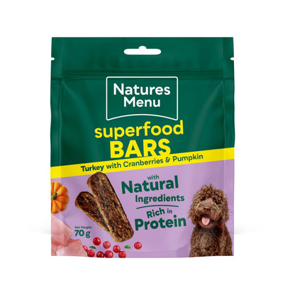 Natures Menu Country Hunter Superfood Bars 70g-Pettitt and Boo