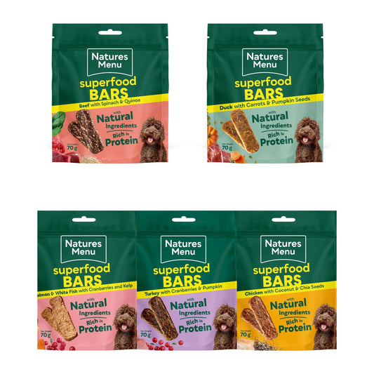 Natures Menu Country Hunter Superfood Bars 70g-Pettitt and Boo