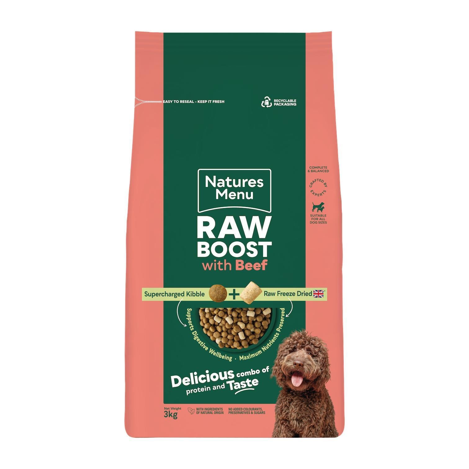 Natures Menu Raw Boost 1.5kg-3kg-Pettitt and Boo