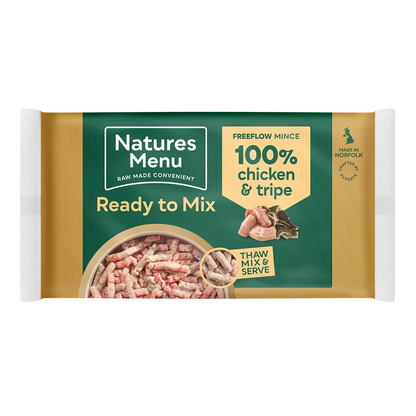Natures Menu Ready To Mix Free Flow Mince 2kg-Pettitt and Boo