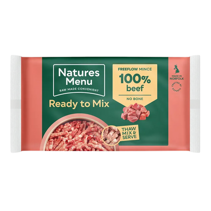 Natures Menu Ready To Mix Free Flow Mince 2kg-Pettitt and Boo