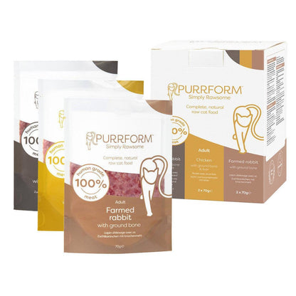 Purrform Complete Cat Food 6 x 70g Pouches-Pettitt and Boo