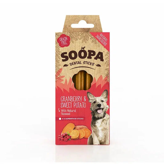 Soopa Dental Sticks Cranberry and Sweet Potato-Pettitt and Boo