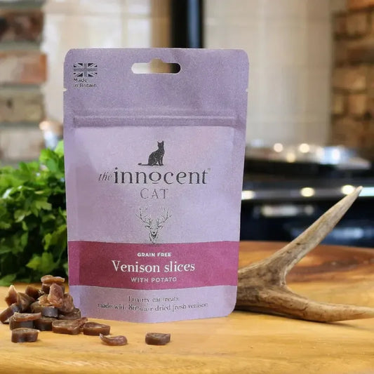 The Innocent Cat - Venison Slices 70g-Pettitt and Boo