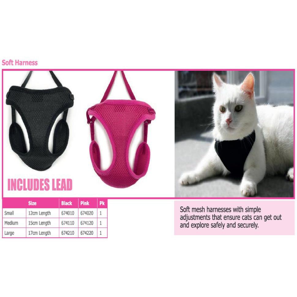 Ancol Cat Harness & Lead Set-Pettitt and Boo