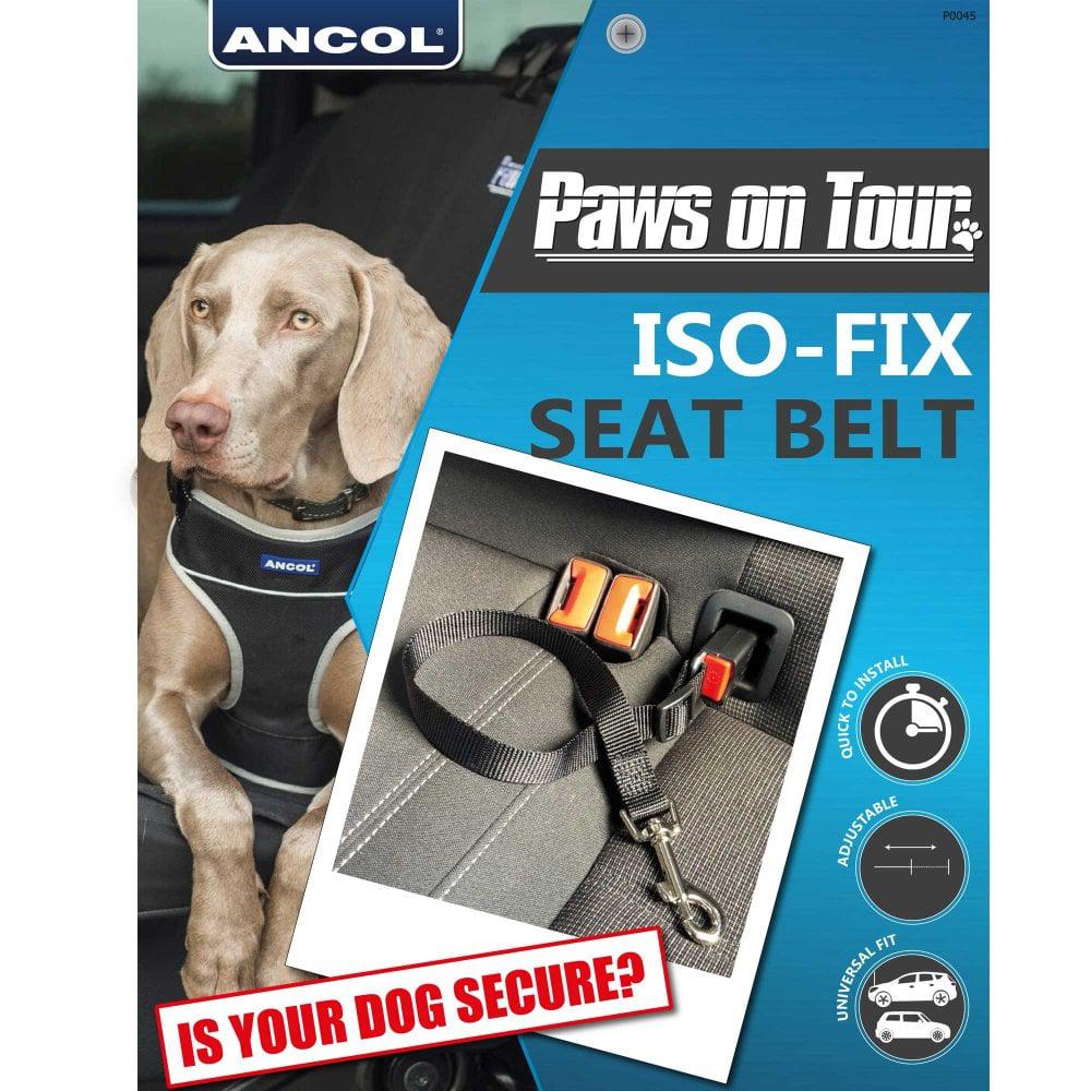 Ancol Paws on Tour Isofix Seatbelt-Pettitt and Boo