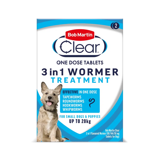 Bob Martin Clear 3in1 Flavoured Wormer for Dogs-Pettitt and Boo
