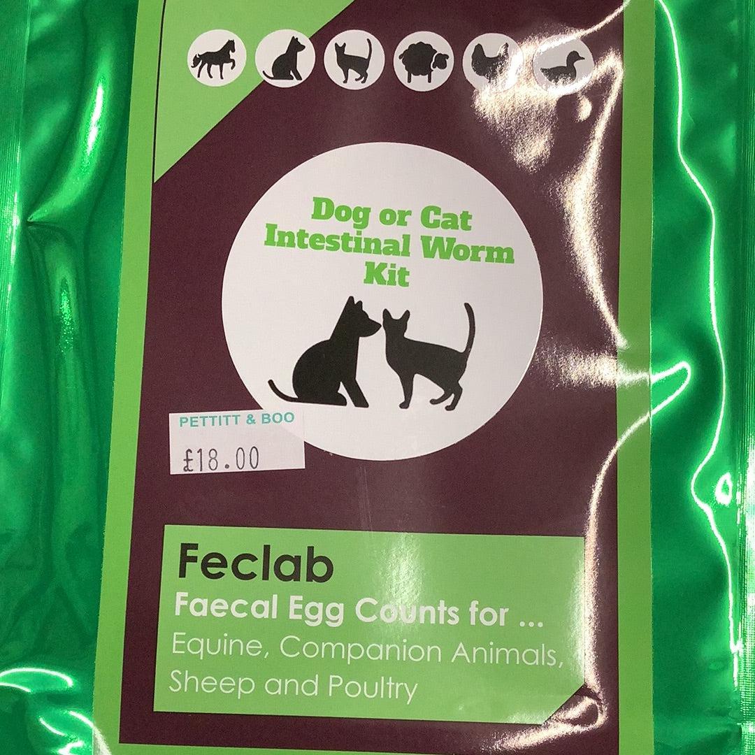 Feclab Dog & Cat Intestinal Worm Kit-Pettitt and Boo
