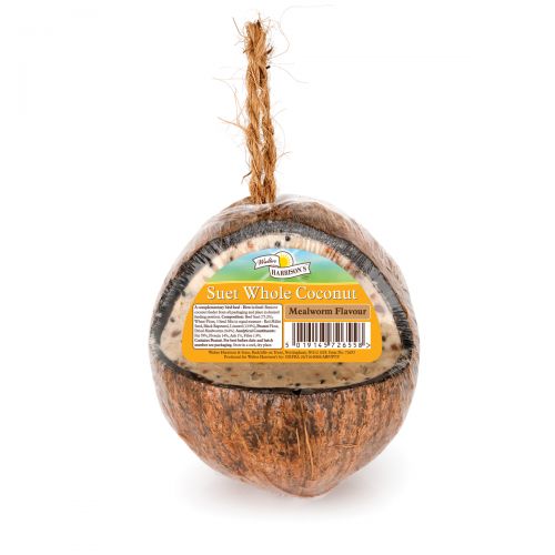 Harrisons Whole Coconut High Energy Suet Feeder-Pettitt and Boo
