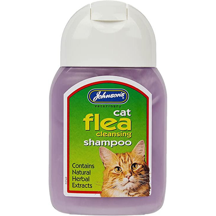 Johnson’s Cat Flea Cleansing Shampoo 125ml-Pettitt and Boo